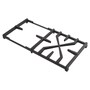 AEB75304604 LG cooktop grate accessory in matte black finish with dual burner support design
