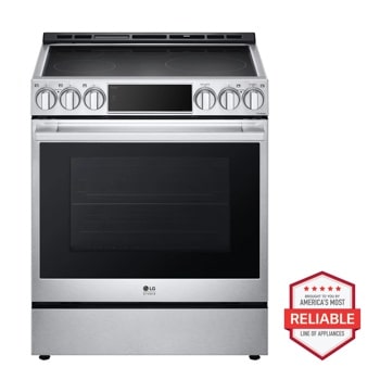 LG STUDIO 6.3 cu. ft. InstaView® Induction Slide-in Range with Air Fry and Air Sous Vide LSIS6338FE