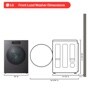 LG SIGNATURE 5.8 cu. ft. Mega Capacity Smart Front Load Washer with Built-In Intelligence, TurboWash® 360°, ezDispense® and Touch LCD Control