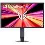LG 25G590B-B UltraGear Monitor displaying vibrant graphics with adjustable stand - Front View