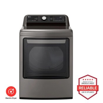 LG DLEX7800VE Electric Dryer Brought to You by Americas Most Reliable Line of Appliances - Front View