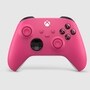 EP229911 pink gaming controller with black buttons and analog sticks - Front View