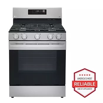 LG LRGL5823D 30 Inch Gas Smart Range with 5 Sealed Burners, 5.8 Cu