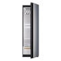 SC5GQR8GA LG Styler Steam Closet with door open showing interior with hanging garments and storage compartments