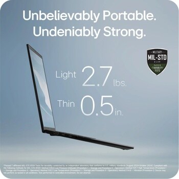 Unbelievably Portable. Undeniably Strong.
*Passed 7 different MIL-STD 810H Tests for durability conducted by an independent laboratory that conforms to U.S. military standards (August 2024-October 2024). Compliant with the following methods for MIL-STD-810H: Method 500.6 Low Pressure (Altitude) (Procedure I - Storage and Procedure II - Operation); Method 501.7 High Temperature (Procedure I - Storage and Procedure II - Operation); Method 502.7 Low Temperature (Procedure I - Storage and Procedure II - Operation); Method 514.8 - Vibration (Procedure 1). Device may not perform as tested in all conditions. Test performed in controlled environment. Do not attempt.
