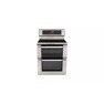 LG Studio - 6.7 cu. ft. Capacity Electric Double Oven Range with Infrared Heating™