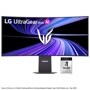 LG 45GX950B-B UltraGear evo AI curved gaming monitor with number 1 OLED gaming monitor brand in the USA badge - Front View