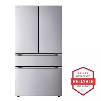 30 cu. ft. standard depth max french door refrigerator front view 