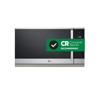 LG MVEL2125X Microwave with Consumer Reports Recommended Badge - Front View1