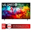 65-Inch LG QNED AI 4K TV 65QNED75BUA with CNET 2026 People's Pick for #1 TV Brand and America's Most Reliable Line of TVs badges - Front View