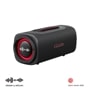 LG xboom BLAST.AUSALBK Portable Speaker with Red LED Lighting and Red Dot Winner 2026 Badge