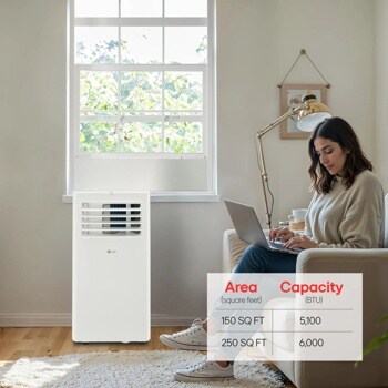 Area (square feet) Capacity (BTU)
150 SQFT 5,100
250