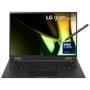 LG Gram 14T90S-G.ADB9U1 14-Inch 2-in-1 Laptop with stylus pen and Intel Core Ultra processor - Front View