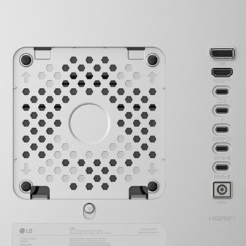 LG 32U990A-S 32 Monitor – Back View with Ports