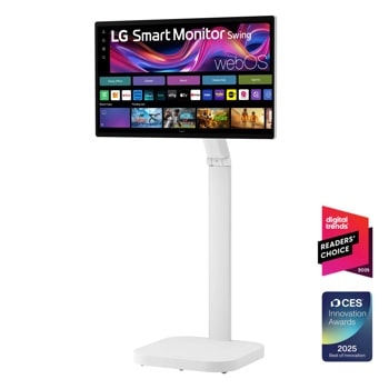 32 Inch 4K UHD IPS Touchscreen Smart Monitor Swing with Rolling Stand  32U889SA-W
