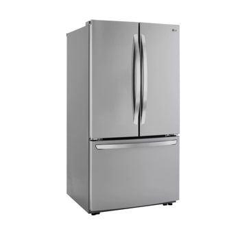 23 cu. ft. french door counter depth refrigerator left side angle view 