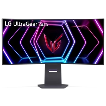 Front view of 39 Inch LG UltraGear™ OLED WQHD Gaming Monitor(39GS96QB-B) with 240Hz refresh rate and 0.03ms.