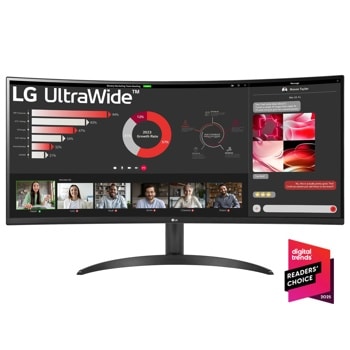 34-Inch Curved UltraWide™ WQHD HDR 10 Monitor - 34WR50QC-B | LG USA