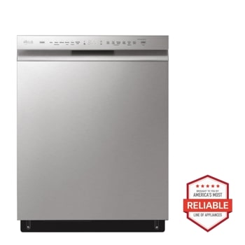 Front view of the 24" QuadWash™ Front Control Dishwasher LDFN4542S