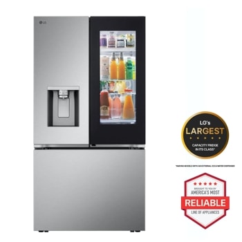 LG's largest capacity fridge in its class* 
*Among models with an external ice & Water Dispenser
Brought to you by America's most Reliable line of appliances.