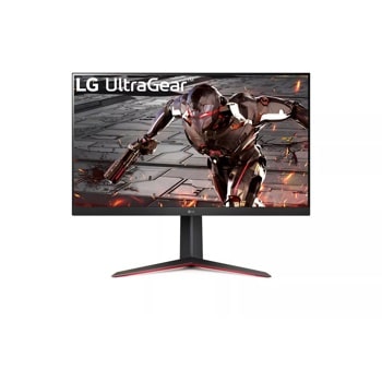 Front view of the 32 Inch LG UltraGear (32GN650-B) gaming monitor with 165Hz refresh rate and 1ms (GtG) response time