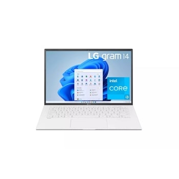 LG gram 14” Lightweight Laptop, Intel® 11th Gen Core® i3 Evo™ Platform, 8GB RAM, 256GB SSD, White