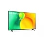 LG 50 Inch Class NANO75 UQA series LED 4K UHD Smart webOS 22 w/ ThinQ AI TV