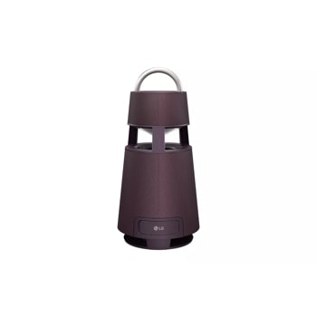 XBOOM 360 Omnidirectional Sound Portable Wireless Bluetooth Speaker with Mood Lighting - Burgundy