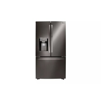 Front view of the 30 cu. ft. Smart wi-fi Enabled French Door Refrigerator with Door-in-Door® - LRFDS3006D. 