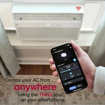 10,000 BTU Smart Wi-Fi Enabled Window Air Conditioner, 450 Sq. Ft.