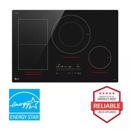 Front view of the 30" Induction Electric Cooktop CBIH3017BE