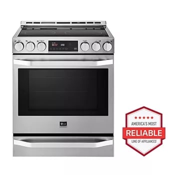 LG LSE4617ST 30 Inch Slide-In Induction Smart Range with 5 Cooktop Zones,  6.3 cu. ft. Capacity, Warming Drawer, ProBake Convection, EasyClean®,  Infrared Heating™, SmartDiagnosis™, Wi-Fi Connectivity, Power Induction  Cooktop, and ADA Compliant