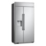 LG US26WBB92S Side by Side Refrigerator with stainless steel finish and external water dispenser - Front View