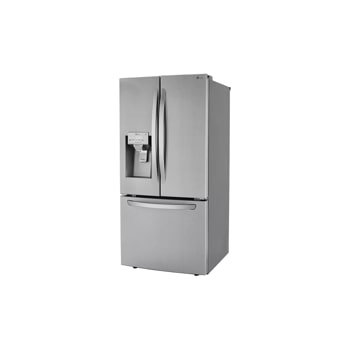 25 cu. ft. french door refrigerator right side angle view