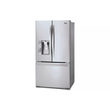 24 cu. ft. french door counter-depth refrigerator right side angle view