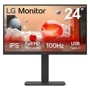 LG 24BA650-I 24-Inch Monitor with IPS Full HD 1920x1080 100Hz USB Type-C - Front View
