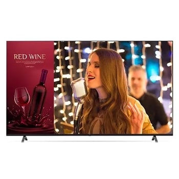 86" UR340C Series UHD Commercial TV front view with infill1