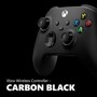 Xbox Wireless Controller EP229929 in Carbon Black showing colorful A B X Y buttons and dual analog sticks - Angled View