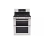 6.1 cu. ft. Capacity Gas Double Oven Range with 4 Sealed Gas Burners and EasyClean®