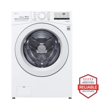 Front view of the 4.5 cu. ft. Ultra Large Front Load Washer - WM3400CW. 