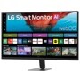 32U701SB-B LG Smart Monitor AI with webOS interface displaying streaming apps and content recommendations