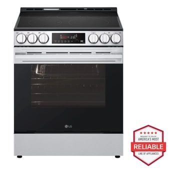 
Burner On
Conv
Bake
A Warm
Zone Timed
Easy Clean
0360 2:35
Control Cook Start Timer Lock Time Time On/Off
Time/Temp.
Keep
Light
START
Warm
*Clock *Settings *Wi-Fi After Cook
Thinh
*Hold 3 seconds
LG
Oven Control
Hot Surface
000
BROUGHT TO YOU BY
AMERICA'S MOST
RELIABLE
LINE OF APPLIANCES1