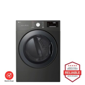 LG DLEX3900B Electric Dryer Brought to You by Americas Most Reliable Line of Appliances - Front View