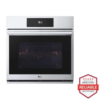 LG STUDIO 4.7 cu. ft. Smart InstaView® Electric Single Built-In Wall Oven with Air Fry & Steam Sous Vide WSES4728F