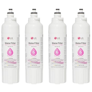 LG LT800P4 - 6 Month Replacement Refrigerator Water Filter 4-Pack (NSF42, NSF53, and NSF401*)
1