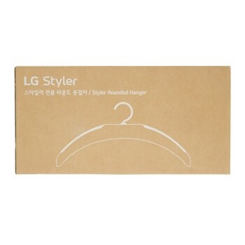 LG Styler Rounded Hanger box packaging Front View