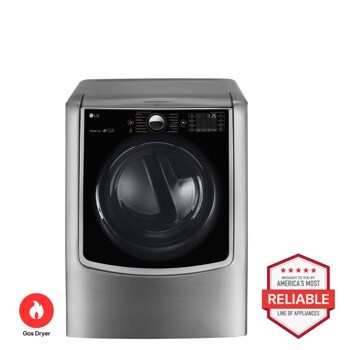 LG DLGX9001V Gas Dryer Brought to You by Americas Most Reliable Line of Appliances - Front View