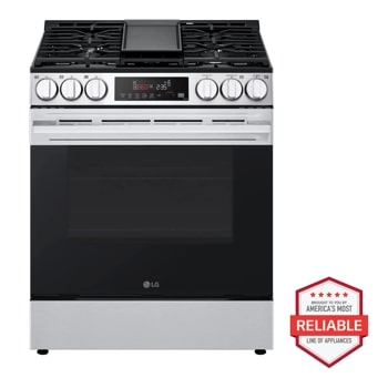 
10
Conv
Warm
Bake
Easy Clean
2:35
Zone Timed
Control Cook Lock
Start Timer Time Time On/Off
Clock
Settings
Wi-Fi
Keep Warm After Cook
Light
LG
Time/Temp.
+ START
Thinh
Oven Control
Simmer Burner
on
UltraHeat
BROUGHT TO YOU BY
AMERICA'S MOST
RELIABLE
LINE OF APPLIANCES1