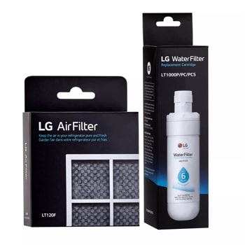 LG LT1000P® & LT120F 6 Month Replacement Refrigerator Water Filter and Air Filter Bundle
