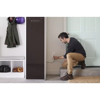 LG Styler® Smart wi-fi Enabled Steam Closet with TrueSteam® Technology and Exclusive Moving Hangers
